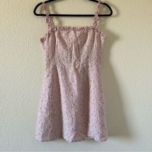 EIGHT PARIS Women’s Dress Small Pink Floral Print Smock Back Cutesy Feminine